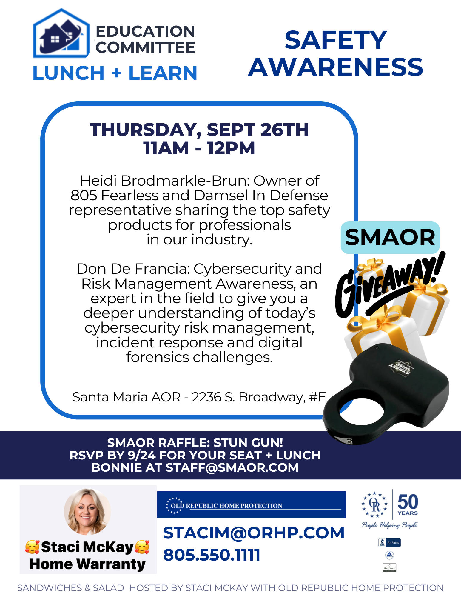 Safety Awareness – Lunch + Learn | Santa Maria Association of Realtors